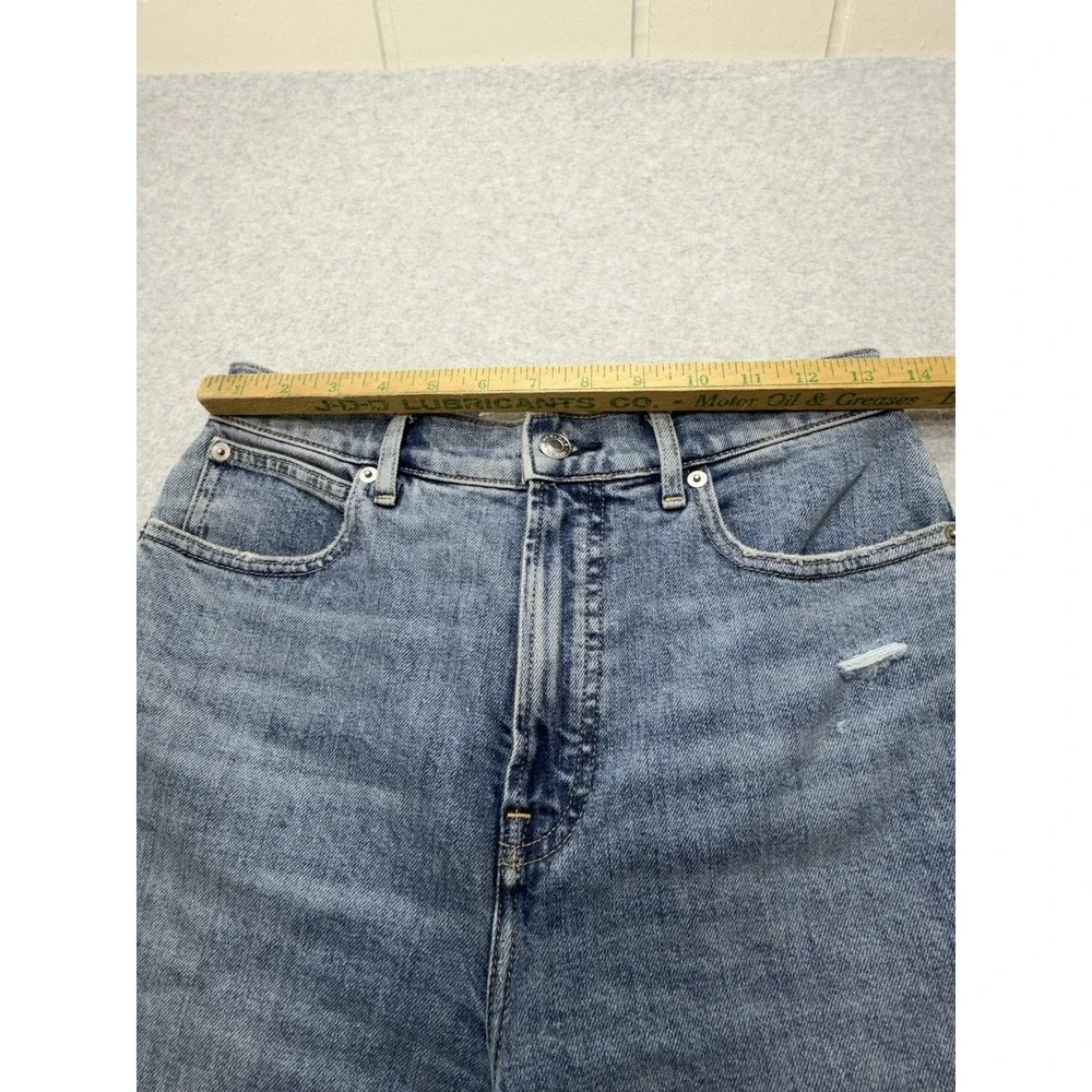 Everlane‎ The Way High Jeans Womens 27R Blue Medium Wash High Rise Wide Leg Crop